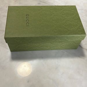 Empty Gucci box with two dust bags for slides